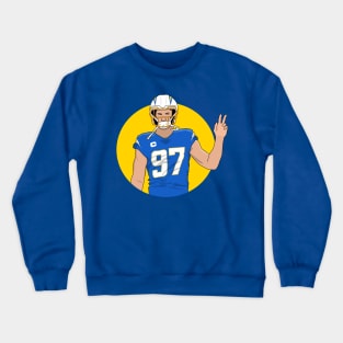 joey bosa peace sign Crewneck Sweatshirt